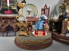 B3【used】美女と野獣 スノードーム オルゴール ヴィンテージ Disney - 希少 廃盤品☆ディズニー 美女と野獣 ライトアップ