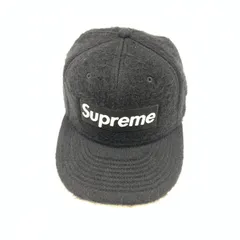 【中古】Supreme 24FW Brushed Wool Box Logo New Era 7 1/2 ブラック シュプリーム[92][240092295717]