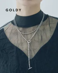 GOLDY/ゴールディ/スイッチング チェーン マンテル ロング ステンレス ネックレス/アクセサリー/3240710