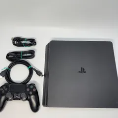 【すぐに遊べるセット】　【動作正常】PlayStation 4 Slim CUH-2000A ジェットブラック　プレイステーション4 プレステ4 ps4