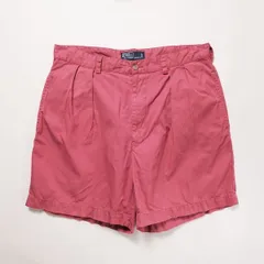 00's ポロラルフローレン 2タック コットン チノショーツ ピンク系 (34) ポロチノ アンドリュー 00年代 旧タグ オールド ショートパンツ　アメリカ古着 USED  ビンテージ ヴィンテージ
