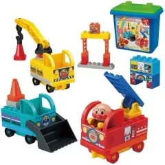 【新品】おもちゃ アンパンマンわくわくのりものブロックバケツ 「それいけ!アンパンマン」