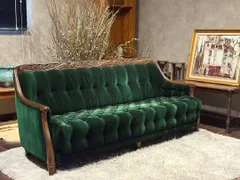★魅惑のグリーン★maruniマルニ木工 グリーンベルベット　ベルサイユ ソファ ☆魅惑のグリーン☆maruniマルニ木工 グリーンベルベット