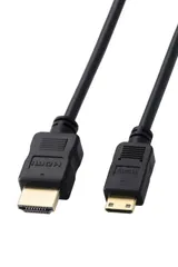 新品 エレコム mini HDMI - HDMI 変換ケーブル 2m スリムケーブル 4K/30Hz HEC/ARC対応 双方向通信 [より豊かな色表現が可能に] (ミニHDMI タイプCオス to HDMI タイプAオス) ディスプレイ/パソコン/プロジェク