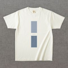 和柄Tシャツ　小紋 胡麻 -彩・角-