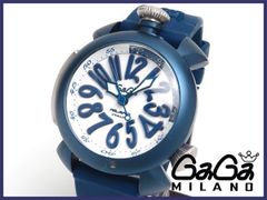 【GaGa MILANO】ガガミラノ ダイビング48mm 5043RUBBER-BLU 自動巻き メンズ【中古】
