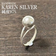 シルバーリング カレンシルバー カレン ハンドメイド エスニック #102