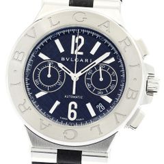 ブルガリ BVLGARI DG40SCH ディアゴノ クロノグラフ 自動巻き メンズベルト訳あり_896034