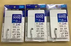 2.4Aリチウム充電器5000mAh 3個セット