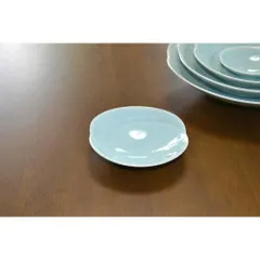 【新品・5営業日で発送】福田陶器店 白山陶器 ともえ 浅鉢小 青白釉 波佐見焼 (999100039)