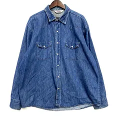 【中古】【メンズ】 Dakota ダコタ BY FIVE BROTHER バイ ファイブブラザー 80S DENIM WESTERN SHIRT デニムウエスタンシャツ USA製 長袖 トップス  【146-241115-ay-04-IZU】