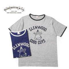 WAREHOUSE ウエアハウス 半袖Tシャツ リンガーT Lot 4059 "GLENWOOD" 4059-GLENWOOD(25S)