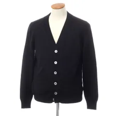 【中古】グランサッソ GRAN SASSO ウール ニット カーディガン ブラック【サイズ48】【メンズ】のサムネイル