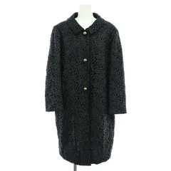 ケイトスペード KATE SPADE 花柄レースコート スプリングコート ロング 金ボタン M 黒 ブラック /ES ■OSのサムネイル