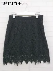 ◇ LE CIEL BLEU ルシェルブルー レース 膝丈 タイト スカート サイズ40 ブラック レディース  【中古】 【1108120001040】のサムネイル