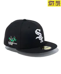 【ムラスポ公式】NEW ERA ニューエラ 59FIFTY MLB State Flowers シカゴ・ホワイトソックス ブラック キャップ 帽子 14109910