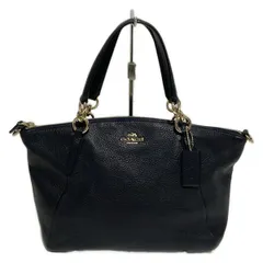 COACH(コーチ) ハンドバッグ ペブルドレザースモールケルシーサッチェル F36675 黒 レザー