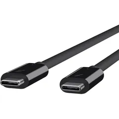 Belkin Thunderbolt 3ケーブル 高速 40Gbps 100W出力 5K /ウルトラHD対応 0.5m ブラック F2CD084BT0.5MBK 0