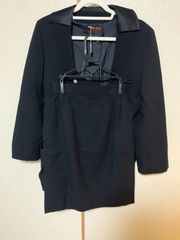 【古着】スカートスーツ　黒