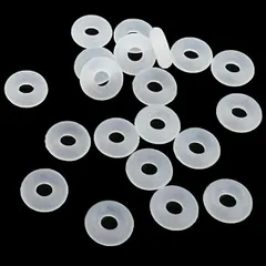 T-281シリコンリング 20個セット【6mm】クリアー 半透明 スペーサー Oリング オーリング ストーンクッション ビーズクッション 天然石 パワーストーン ビーズ 保護 擦れ防止 キズ防止 すべり止め ハンドメイド アクセサリーパーツ