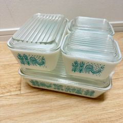 オールド パイレックス PYREX 4個セット made in U.S.A アメリカ製 ホワイト レトロ ビンテージ レア 希少 AP-250702-006-MNL