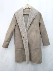 ◇ apart by lowrys アパートバイ ローリーズ ムートン ロング リバーシブル 長袖 コート サイズF ベージュ系 レディース P  【1404250003573】のサムネイル