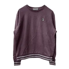 FILA ロゴスウェット トレーナー M パープル フィラ スウェットカットソー プルオーバー トップス 古着卸 アメリカ仕入 a708-6075