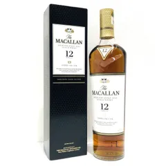 ▼The MACALLAN マッカラン 12年 シェリーオークカスク 700ml 40% シングルモルト スコッチ ウイスキー 古酒 箱付▼L000848