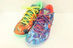 【中古】 NIKE メンズスニーカー 27.5cm Kobe 8 Protro What The Kobe? NIKE 27.5cm 青 ブルー 赤 レッド 総柄