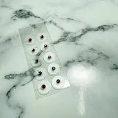 新品未使用◇ 耳ツボジュエリー 10粒 金粒 クリアシート 金属アレルギー対応 ステンレス製 カラフル ラインストーン