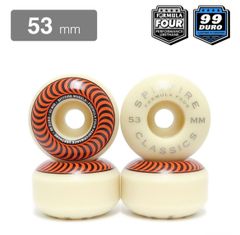 SPITFIRE WHEEL スピットファイヤー ウィール FORMULA FOUR (F4) CLASSIC 99D ORANGE 53mm　スケボーウィール53 スケートボードウィール53