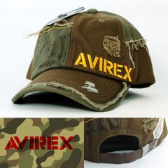 ローキャップ 帽子 AVIREX Damage Cap アヴィレックス カーキ 80315600-35 アビレックス ミリタリー USA アメリカ