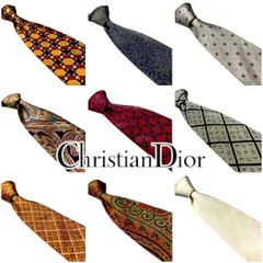 クリスチャン ディオール Christian Dior ハイ ブランド ネクタイ 古着 アクセサリー 小物 ワンポイント スーツ プレゼント ビンテージ VINTAGE 高級 総柄 シンプル 高級感 2025 N  1300 p10/