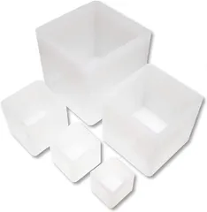 VICHE CATT レジン 型 シリコン モールド 正方形 四角 5個セット 抜き型 20mm・25mm・35mm・50mm・65mm .( 20mm・25mm・35mm・50mm・65)