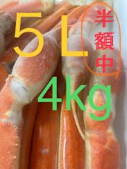 特大　５L ボイル　本ズワイ蟹　セクション　4kg（10肩）