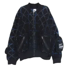 NIKE ナイキ CZ4705-010 Undercover アンダーカバー Knit MA-1 Bomber Jacket プリーツ ニット ブルゾン ジャケット ブラック系 XL【中古】のサムネイル