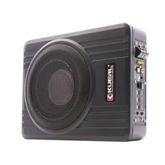 8インチ 600W カーアンダーシートサブウーファー 12V アクティブパワーアンプ ベース付き コンパクト軽量 小型 高音質イクティブスピーカー