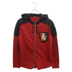 BALMAIN (バルマン) エンブレムワッペンジップアップパーカー レッド W5HJ623C492Bのサムネイル