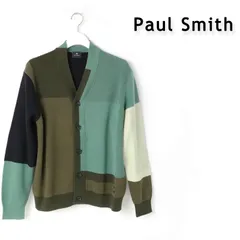 新品 PS Paul Smith ポールスミス カラーブロッキング ニットカーディガン ミックス ニットセーター M - 245