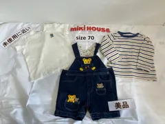 245ミキハウスmikihouse7080size オーバーオールカットソーセット