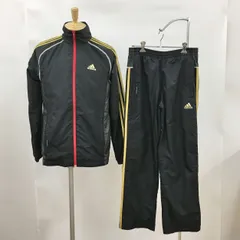 アディダス adidas ウインドブレーカー S 黒系 上下セット セットアップ 2503WR038