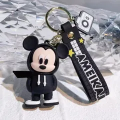 Disney❣️ディズニー ミッキーマウス パーカーver キャラクターマスコット キーホルダー ストラップのサムネイル