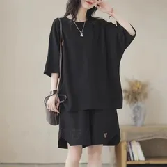 セットアップ 半袖 ルームウェア パジャマ レディース 上下セット 寝巻 部屋着  Tシャツ ショートパンツ ヨガ スポーツ ゆった 
