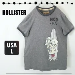 ホリスター HOLLISTER★ビンテージ加工★リンガーTシャツ★サーファー&ピンナップガール★USAメンズL  2404A080