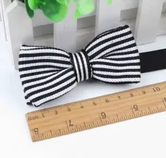 キッズ★こども蝶ネクタイ★フォーマル★ボーダー★