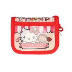 ☆ ハローキティ2 ☆ キャラクター ウォレット 財布 キッズ キッズウォレット コインケース 紐付き 男の子 女の子 ショルダー 幼稚園 保育園 お財布 二つ折り かわいい おしゃれ ジュニア 折りたたみ 小銭入れ 首掛け オープンポケット パスケース