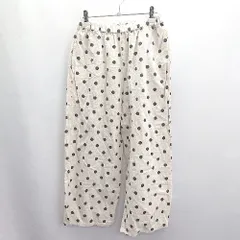 ◇ ⊂ SM2 サマンサ モスモス ウエストゴム ドット柄 イージーパンツ サイズF ベージュ レディース E  【1503060021460】