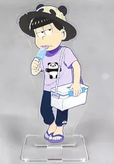 【中古】アクリルスタンド・アクリルパネル 一松 ビッグアクリルスタンド～海の家ver.～ 「セガコラボカフェ おそ松さん×しろくまカフェ」