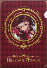 【中古】クリアファイル リネ A4クリアファイル 「原神 テイワットでの果てなき冒険の旅・フォンテーヌ編 ゲームアート展覧会」