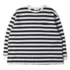 Graphpaper グラフペーパー Tシャツ サイズ:2 20SS ボーダー ロングスリーブ ポケットTシャツ Border L/S Pocket Tee ブラック ホワイト 黒白 トップス カットソー 長袖【メンズ】のサムネイル